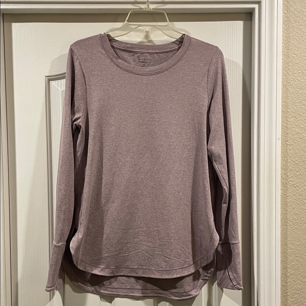 Athleta Long Sleeve Top in Soft purple size M - Picture 2 of 4